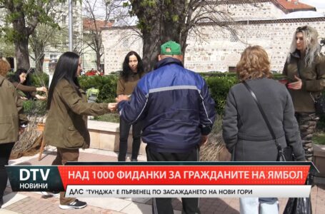 Над хиляда фиданки раздадоха лесовъди и горски служители в Ямбол по случай Седмицата на гората.