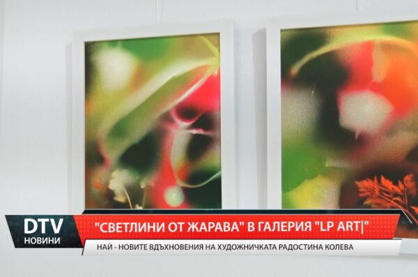 Художничката Радостина Колева подреди изложба „Светлини от жарава“ в галерия LP Art в Ямбол.