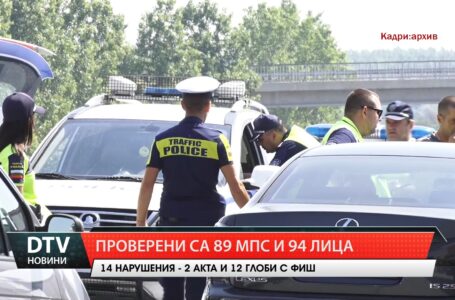 Акция на Пътна полиция. Установени са нарушители и са им наложени санкции