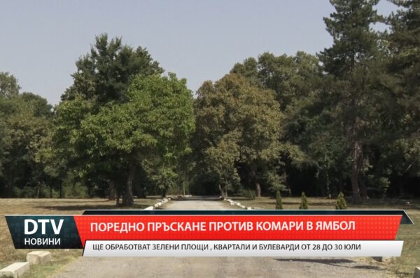 Община Ямбол ще обработва против комари зелени площи, квартали и булеварди на 28 и 30 юли.