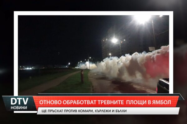 Започва пръскане на тревните площи в Ямбол против комари, кърлежи и бълхи