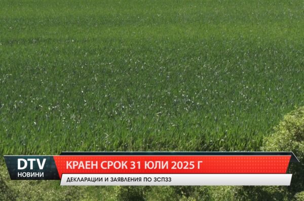 31 юли е  крайния срок за подаване на декларации и заявления от земеделци