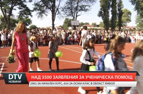 Над 3500 заявления за ученическа помощ