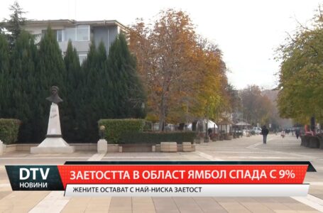 Заетостта в област Ямбол спада с 9 %