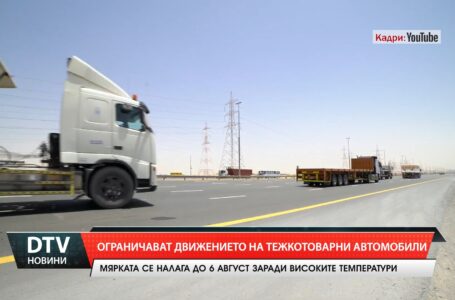 Ограничават движението на тежкотоварни камиони